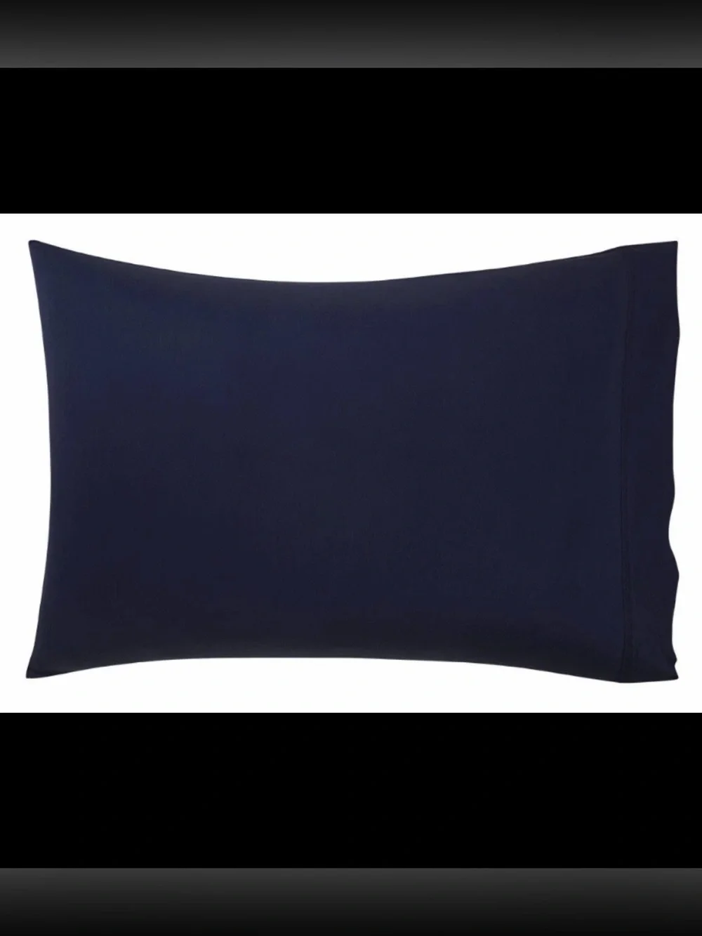 Yves Delorme Triomphe Marine Set of 2 Pillow Shams Organic Cotton Sateen NIP